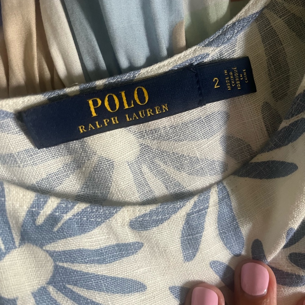 Ralph Lauren Blue and White Floral Maxi Dress - Picture 6 of 6